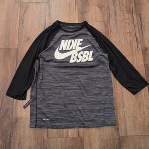 Nike BSBL Baseball Men's Medium Long Sleeve Shirt Performance Stretch‎ (New)